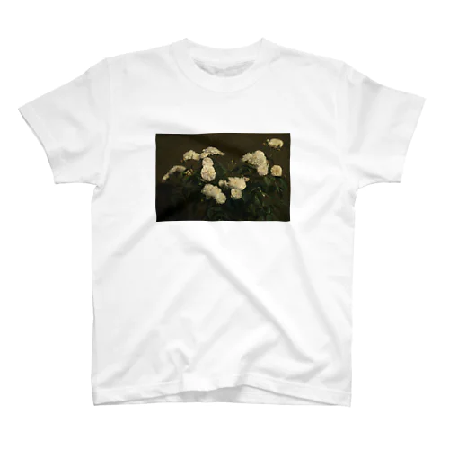 アンリ・ファンタン＝ラトゥール / 白いバラの静物画 Regular Fit T-Shirt