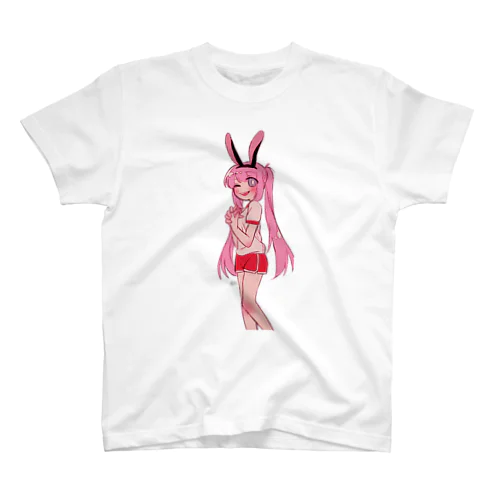 うさ耳×ツインテール Regular Fit T-Shirt