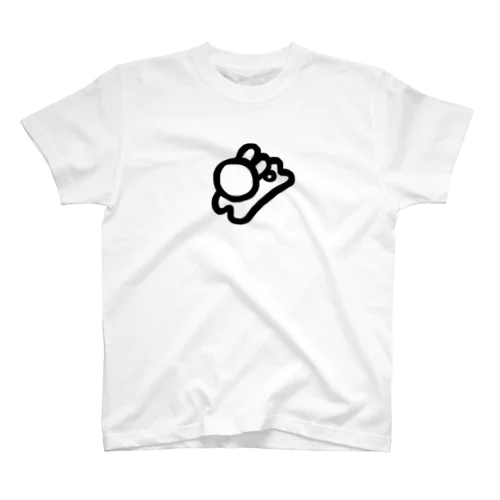 アノニマスうさぎ黒 Regular Fit T-Shirt