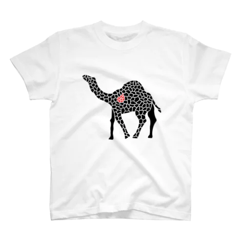 『tiles』camel Regular Fit T-Shirt
