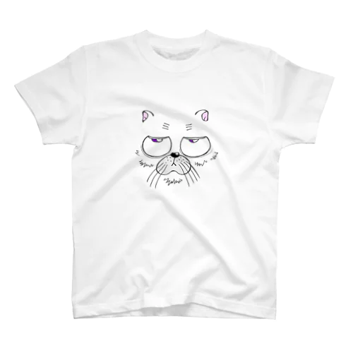 仏頂面スコティッシュねこ Regular Fit T-Shirt