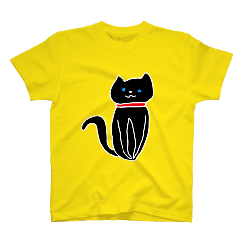 黒ねこ Regular Fit T-Shirt