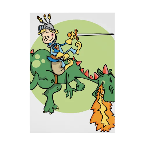 ドラゴン騎士のイラストグッズ Stickable Poster