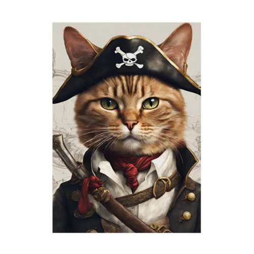 猫海賊団シリーズ★ジャック船長 Stickable Poster