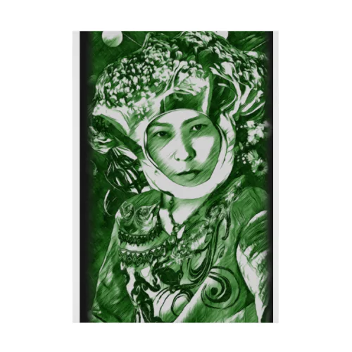 DOUBLE.Kポスター(🥦国王) Stickable Poster