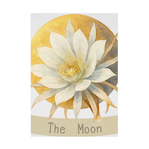 宇宙に咲く花(月・月下美人) Stickable Poster