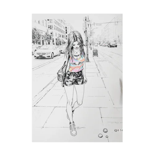 隠れた宝石を探す人 Stickable Poster