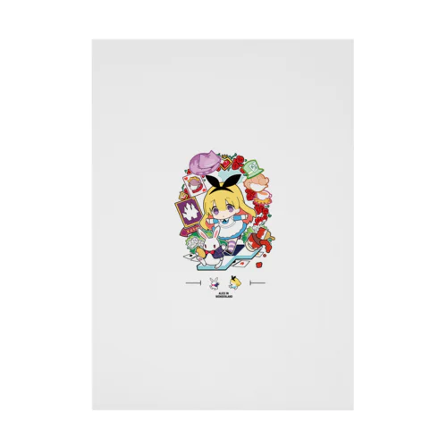 『不思議の国のアリス』吸着ターポリン Stickable Poster