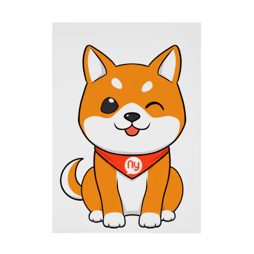 柴犬ウィンク Stickable Poster