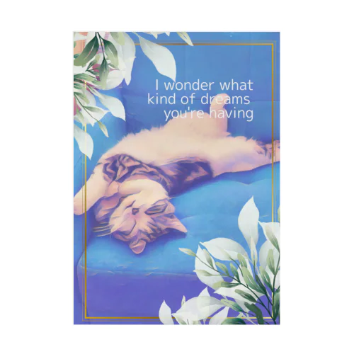 お昼寝にゃんこ Stickable Poster