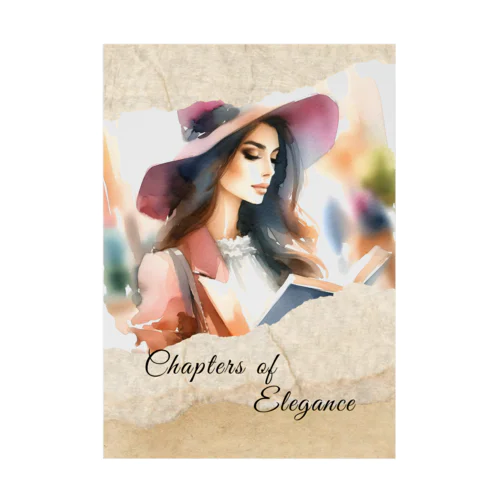 ポスター 女性 おしゃれ イラスト A2 A3 A4 インテリア Stickable Poster