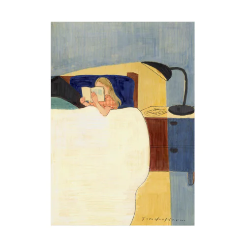 夜の読書 Stickable Poster