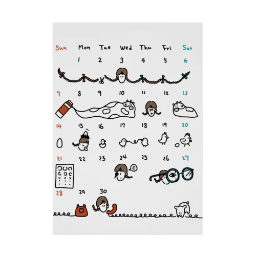 カレンダーガール Stickable Poster
