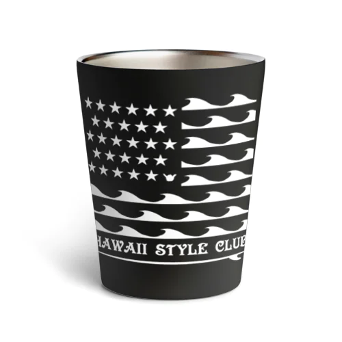 STARS AND NALU  WHT LOGO Thermo Tumbler