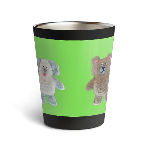 チロクロとなかまたち　黄緑 Thermo Tumbler