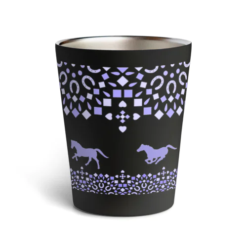 ぐるぐる駈歩紫 Thermo Tumbler