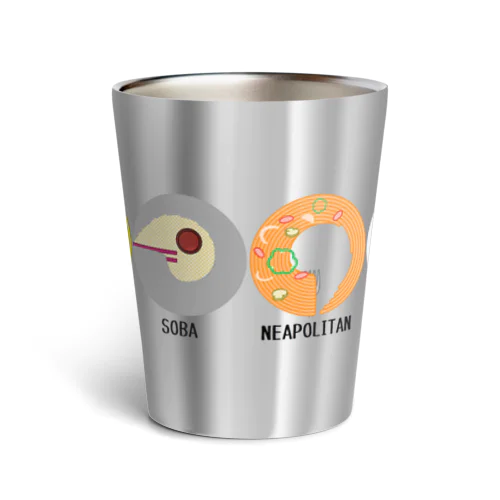 無い家紋-麺類- Thermo Tumbler