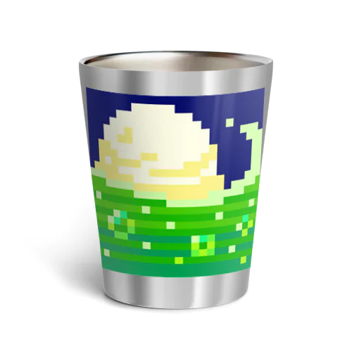 クリームソーダウェーブ【ドット絵】 Thermo Tumbler