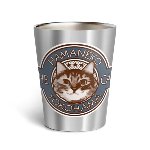 はまねこBlue Thermo Tumbler