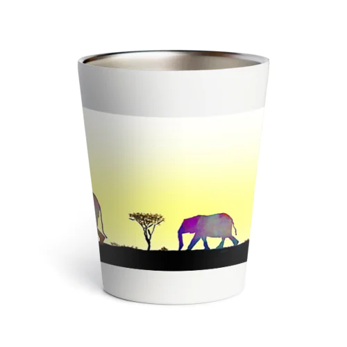 【動物シリーズ】象の帰り道 Thermo Tumbler