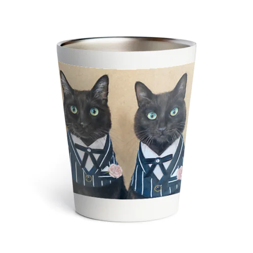 黒猫兄弟 ななとはち Thermo Tumbler