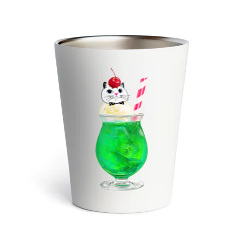 モチ猫ちゃんクリームソーダ Thermo Tumbler