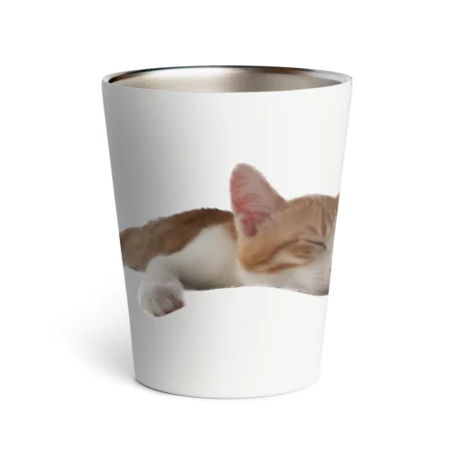 うちの猫が寝てます Thermo Tumbler