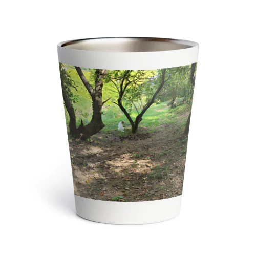 ポツンと一犬や　秋・栗の木 Thermo Tumbler