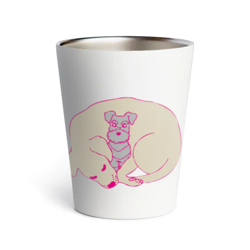 ラブとシュナ/お昼寝 Thermo Tumbler