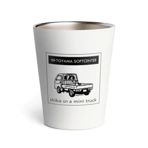 柴と軽トラ（モノクロ）by kayaman Thermo Tumbler