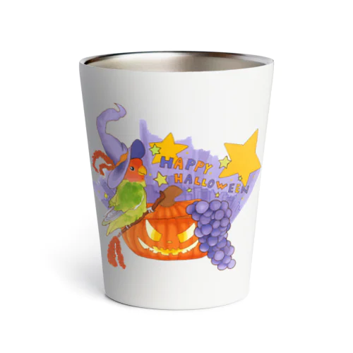 【コザクラインコ】ハロウィンオピーチョ Thermo Tumbler