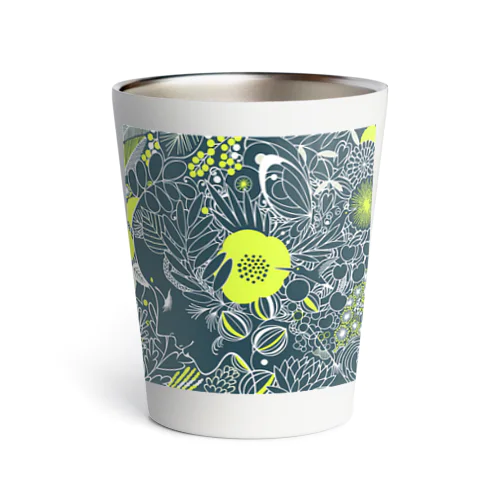 botanical blue Thermo Tumbler