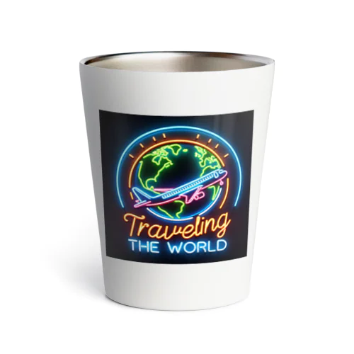 ネオンの輝き☆世界旅行 Thermo Tumbler