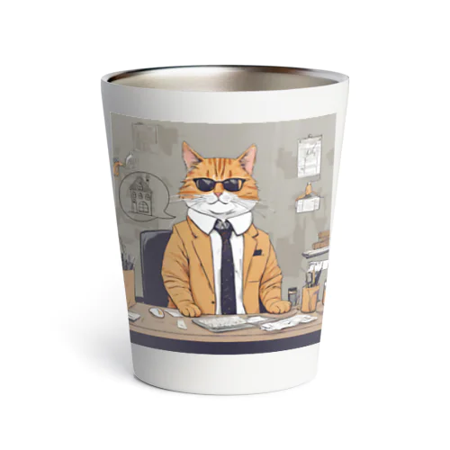 バリキャリねこ Thermo Tumbler