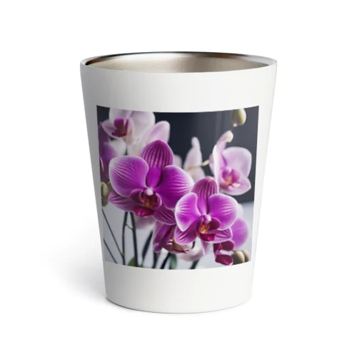 オーキッド柄 Thermo Tumbler
