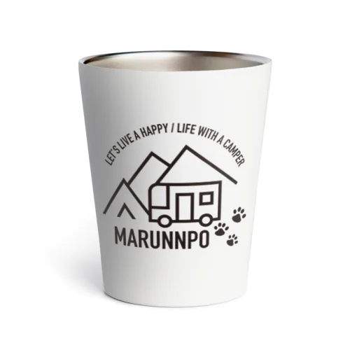 BondsCamper×まるんぽチャンネル　黒ロゴアイテム Thermo Tumbler