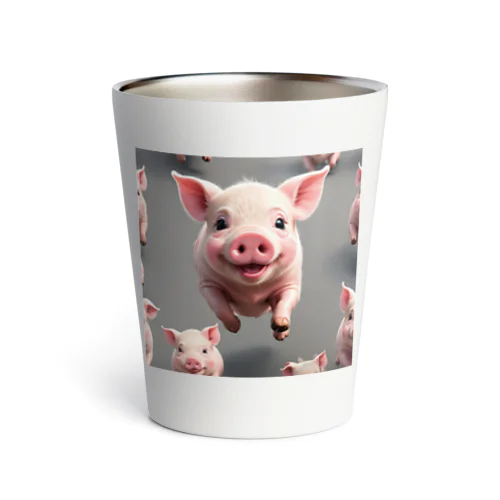 ブタちゃん全力ダッシュ Thermo Tumbler