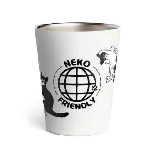 ねこフレンドリー　こちび＆こつぶ Thermo Tumbler