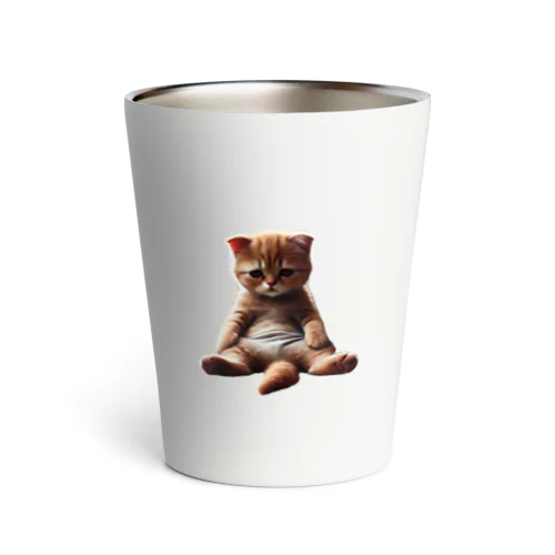 無理にゃん Thermo Tumbler
