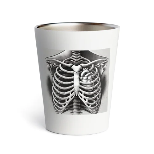 胸部正面像風イラスト Thermo Tumbler