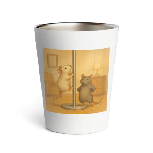「ねずみポール部、ただいま練習中です。」 Thermo Tumbler