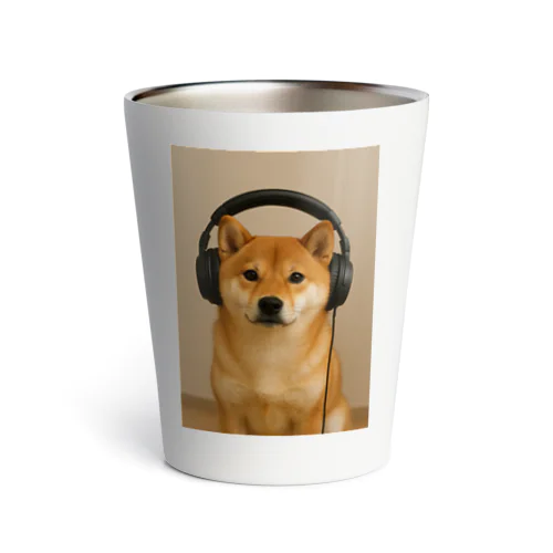 ヘッドフォン柴犬 Thermo Tumbler