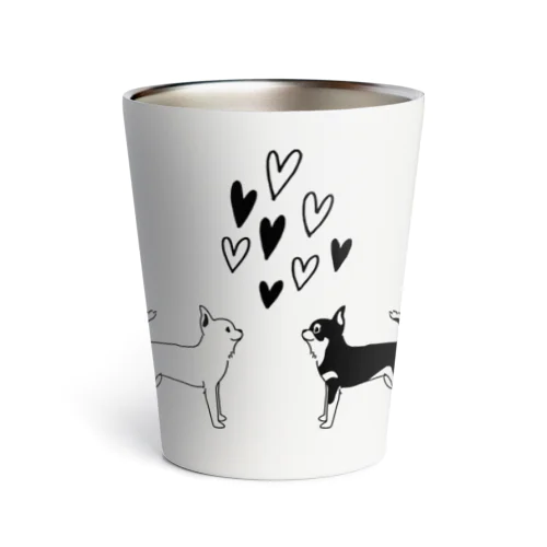 スムースチワワ　シンプルハート Thermo Tumbler