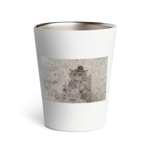 pippiの猫シリーズ　『キャットンカートロバート』 Thermo Tumbler
