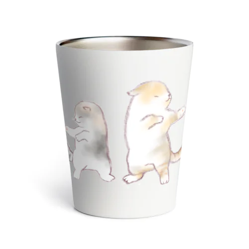ダンシングにゃんこ Thermo Tumbler
