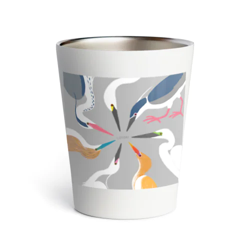 鷺の婚姻色パレット Thermo Tumbler
