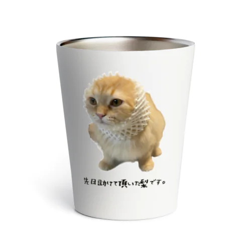 先日助けて頂いた梨です。 Thermo Tumbler
