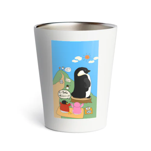 ペンギン一家のハイキング Thermo Tumbler