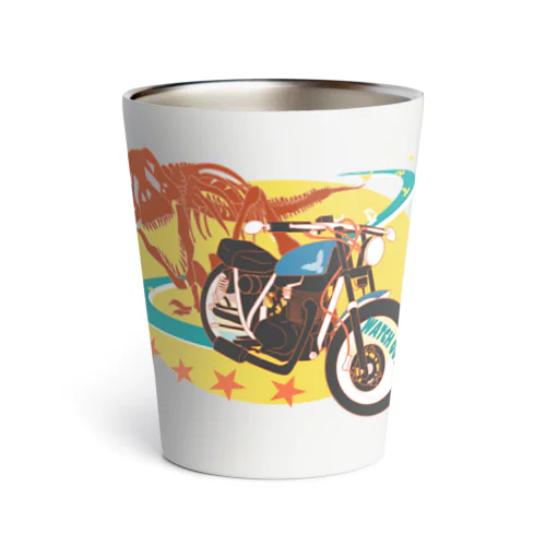 バイクと恐竜 Thermo Tumbler