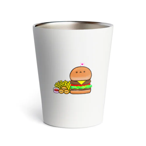 シマエナガのハンバーガー Thermo Tumbler